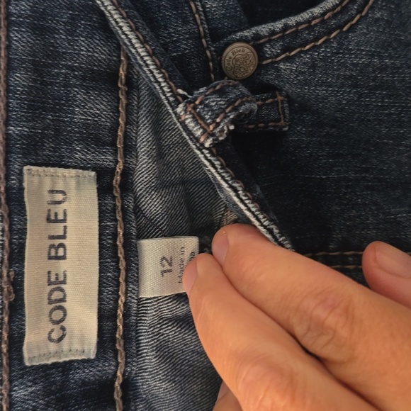 Code Bleu Straight Leg Blue Jeans Size 12 - Picture 5 of 10